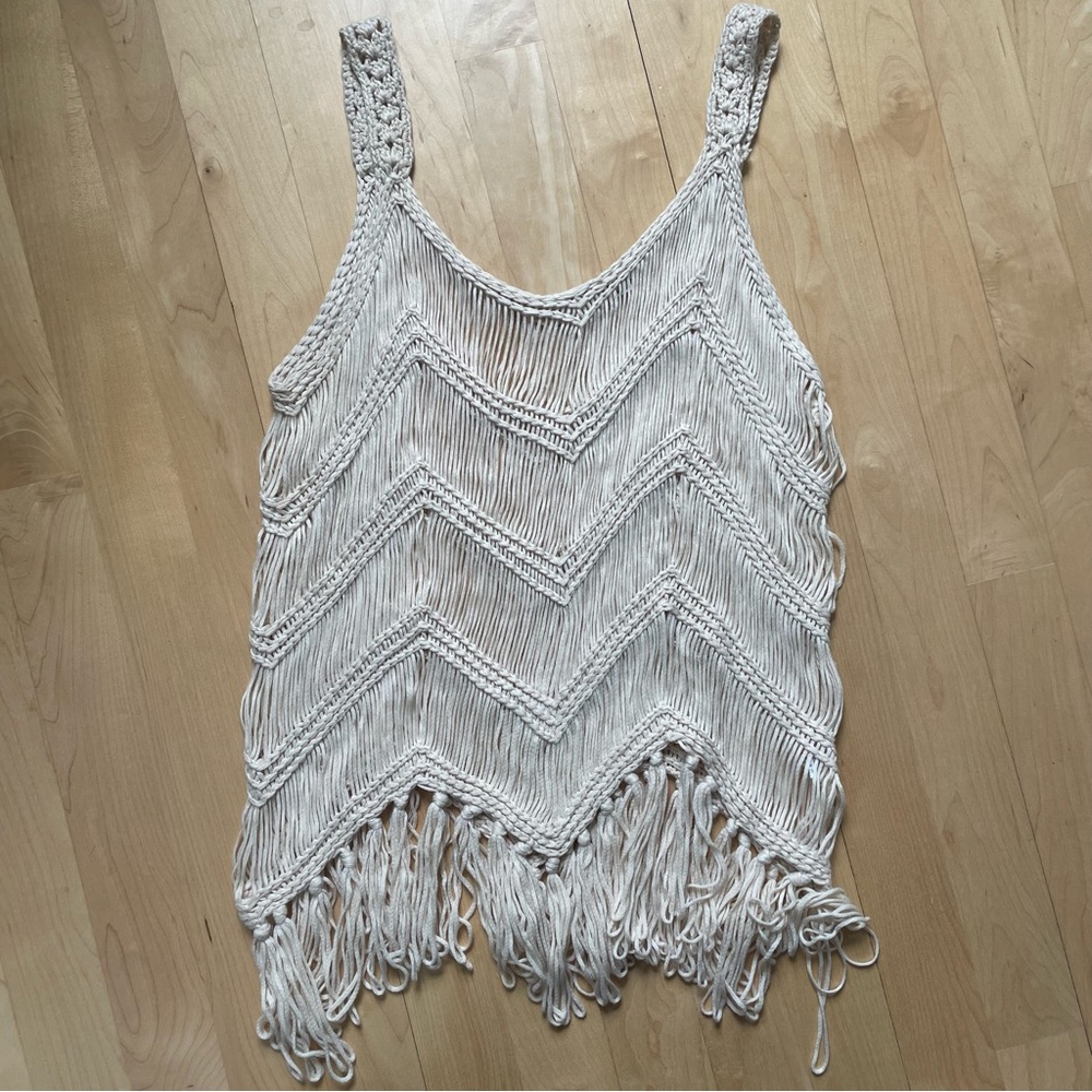 Crochet boho tank